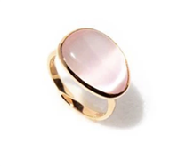 Anello Madì Donna laguna in Argento Quarzo idrotermale Q.ROSA AG R